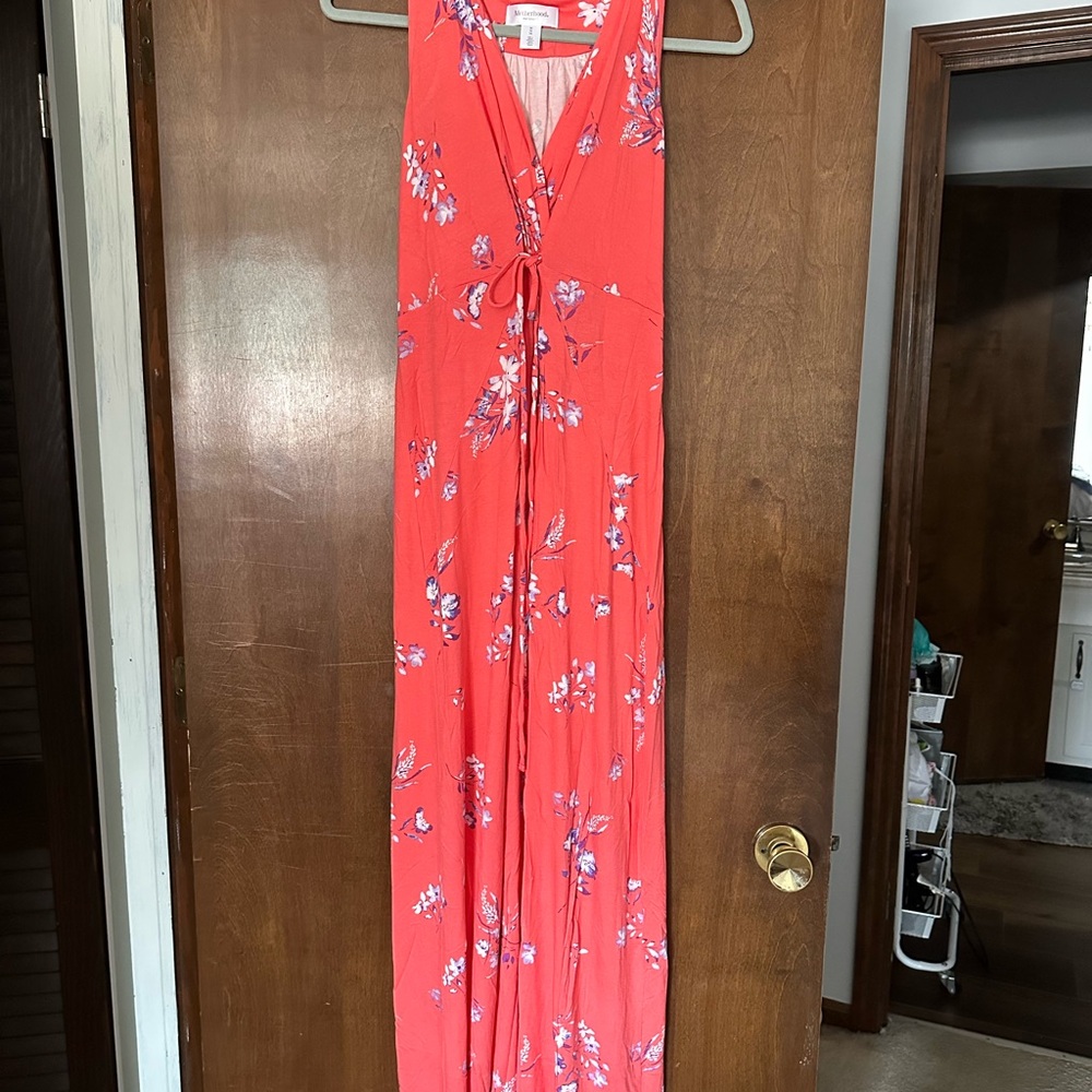 Motherhood Maternity Coral Floral Dress